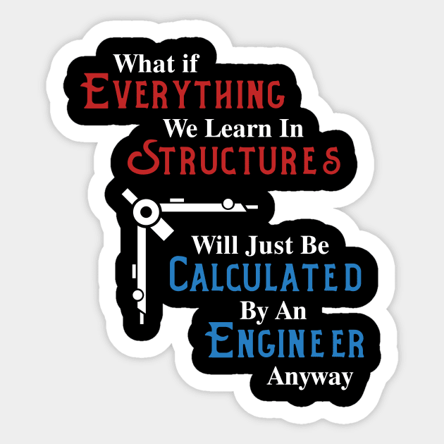 Funny Architecture Student Sticker by TriHarder12